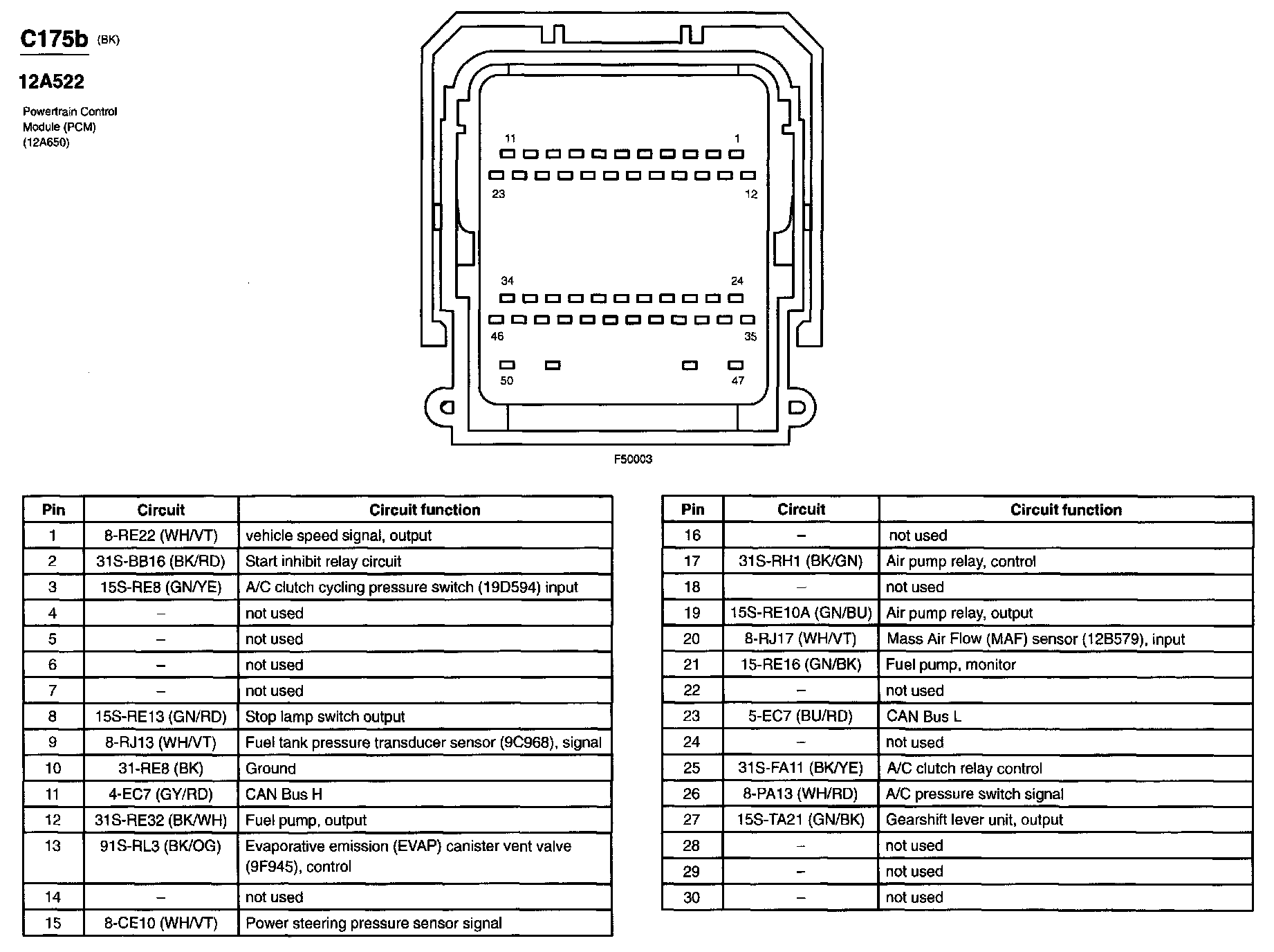 Factory service manual diagram
