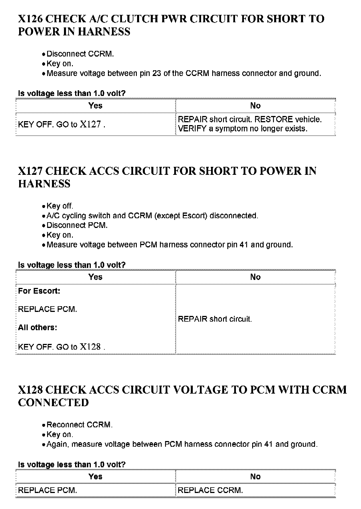 Factory service manual diagram