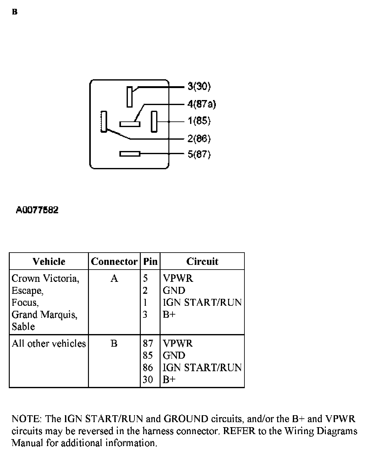 Factory service manual diagram