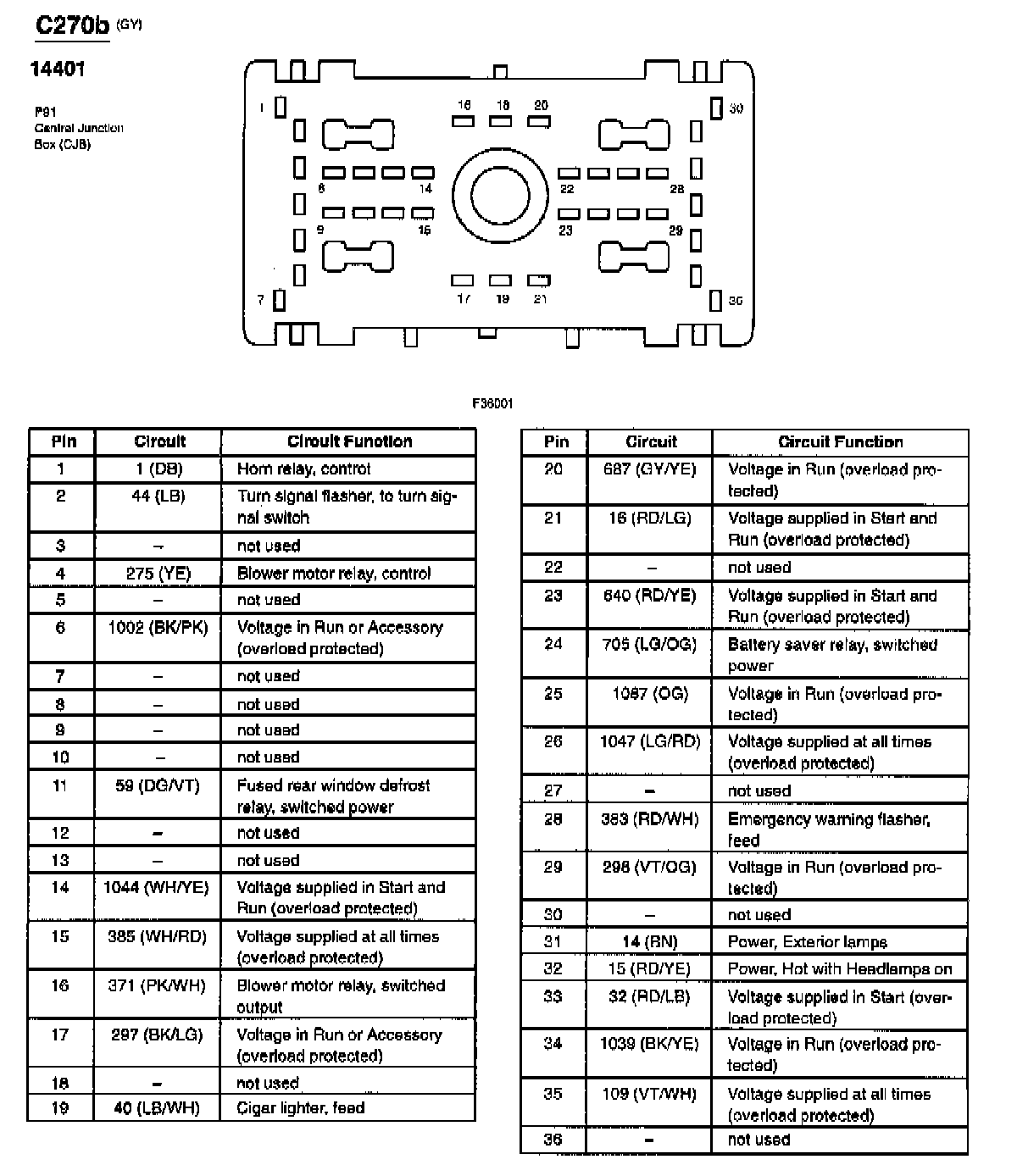 Factory service manual diagram
