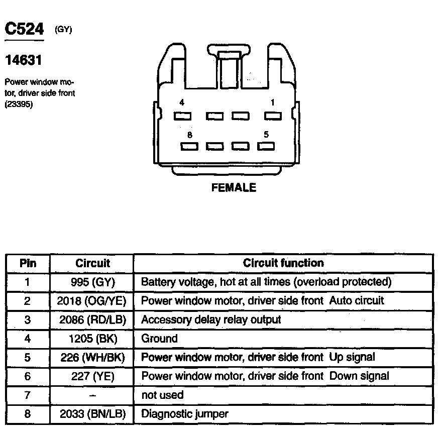 Factory service manual diagram