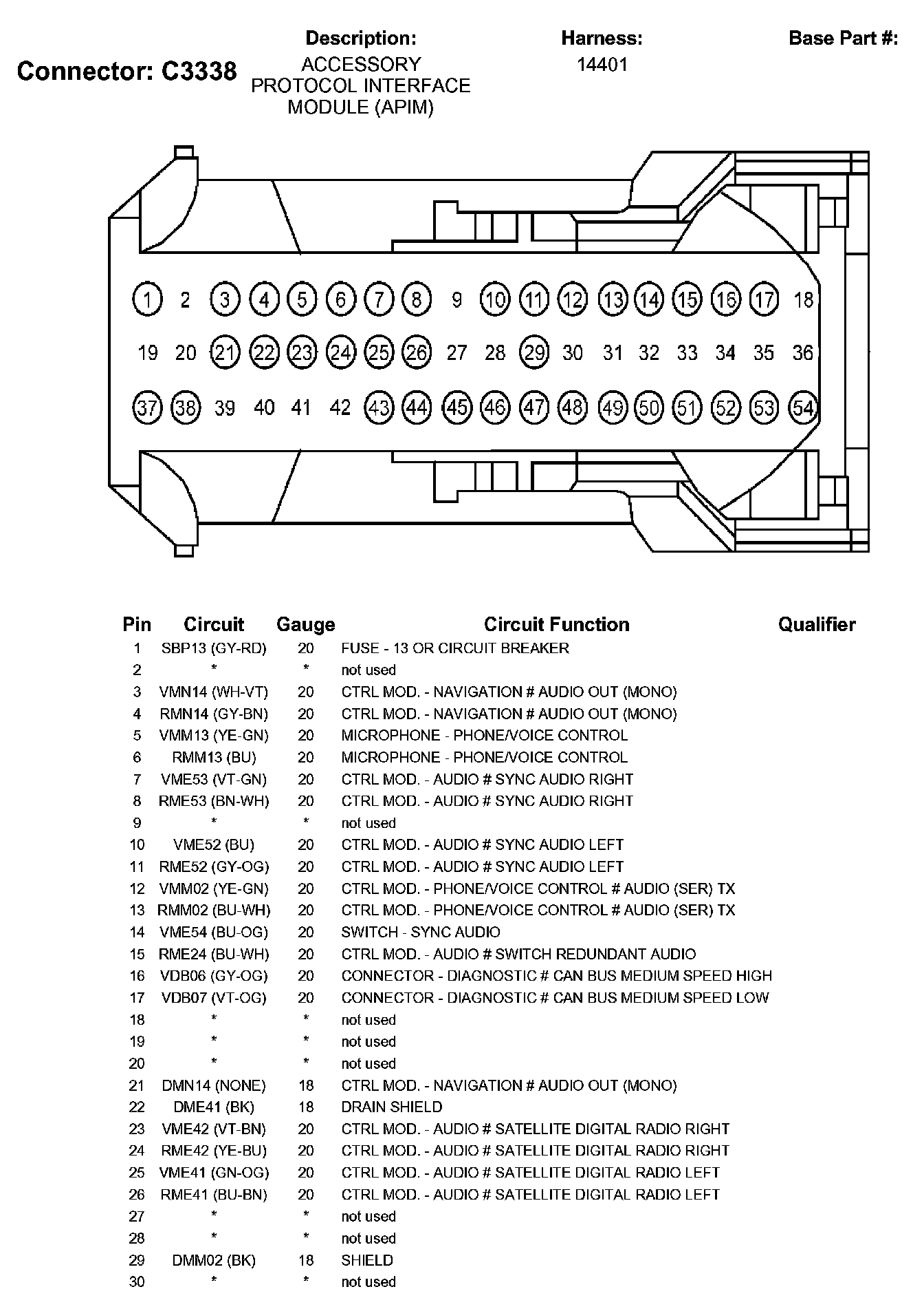 Factory service manual diagram