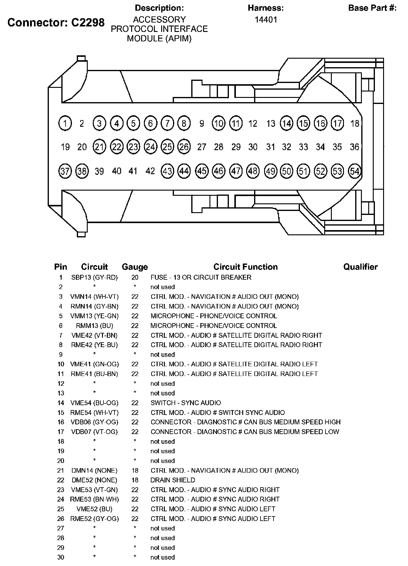 Factory service manual diagram