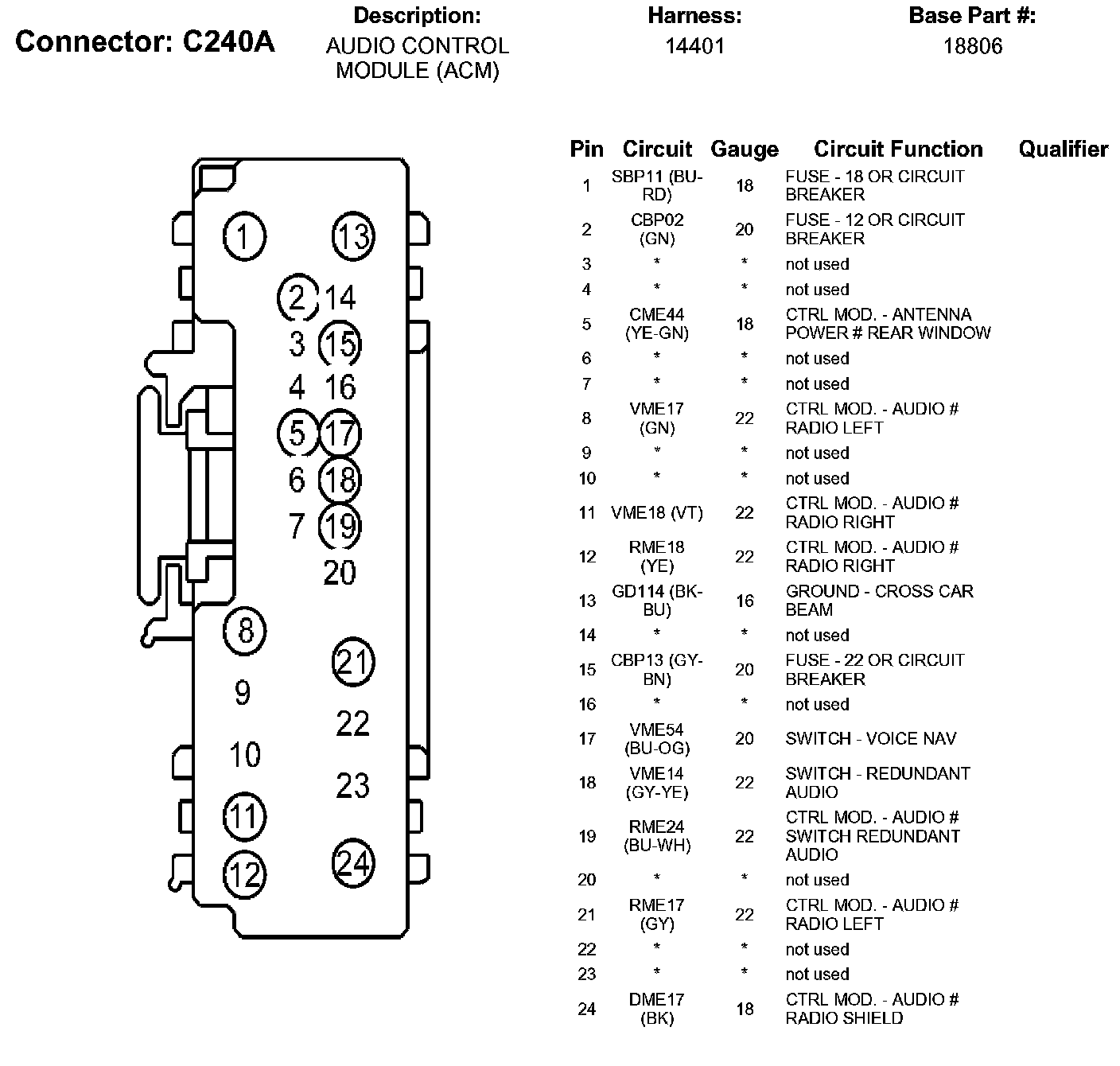 Factory service manual diagram