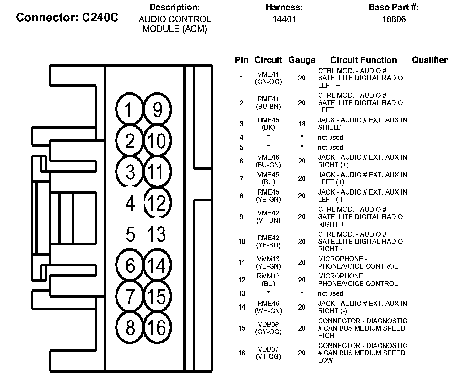 Factory service manual diagram