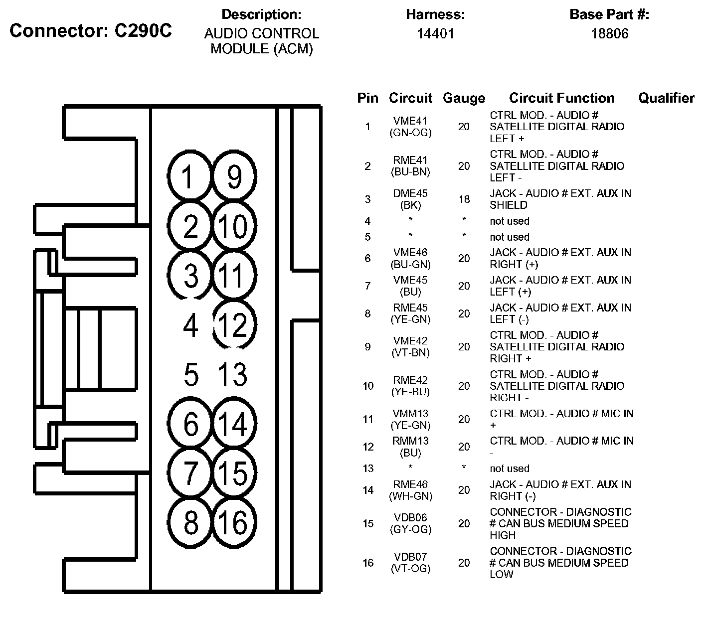 Factory service manual diagram