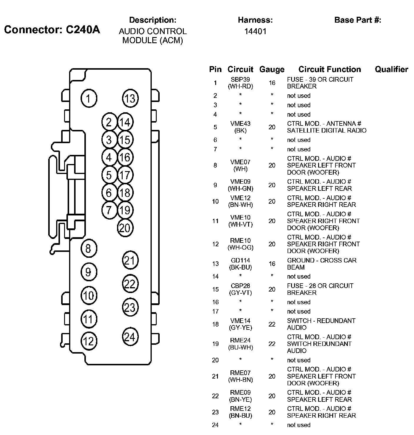 Factory service manual diagram