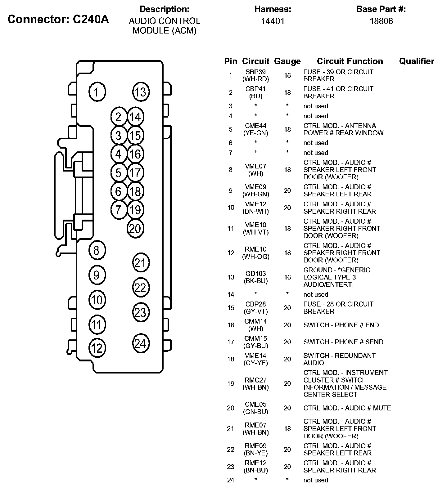 Factory service manual diagram