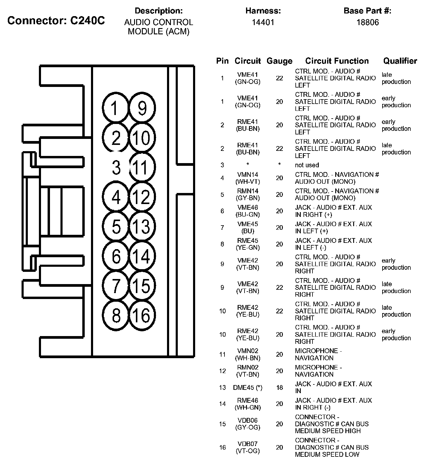 Factory service manual diagram