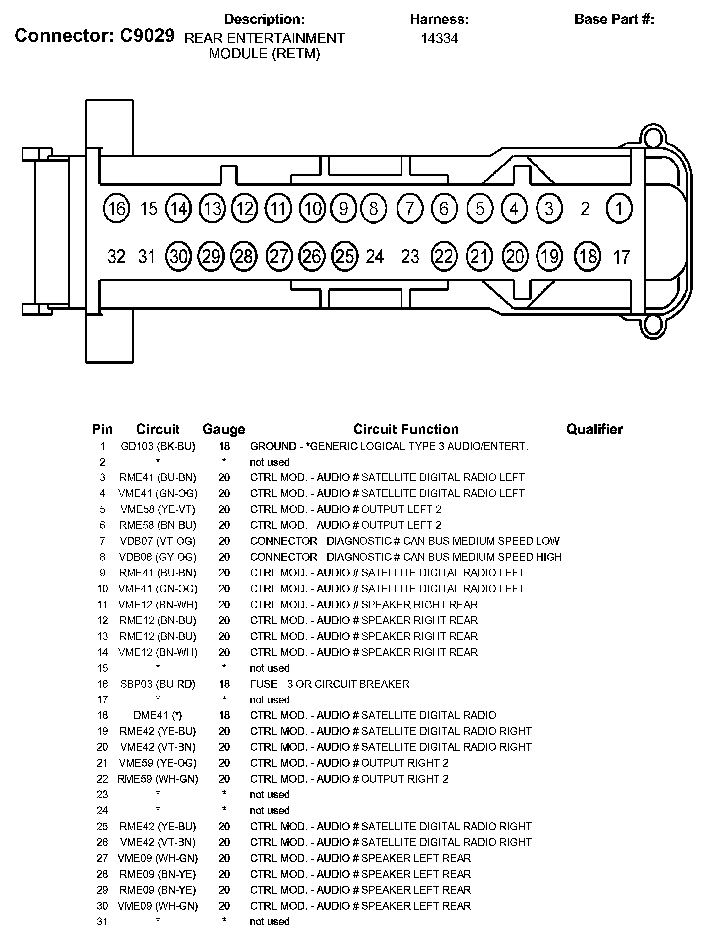 Factory service manual diagram