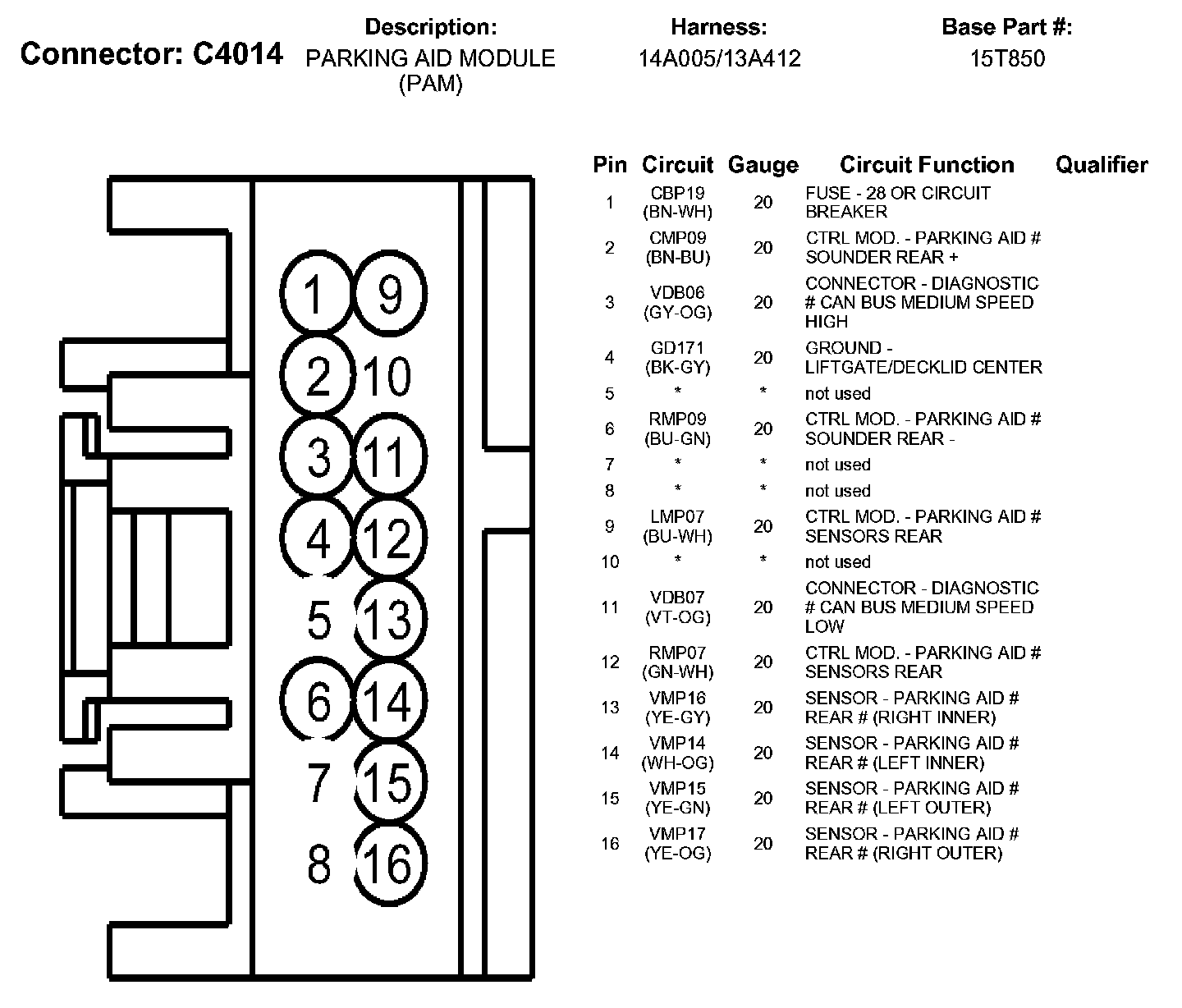 Factory service manual diagram