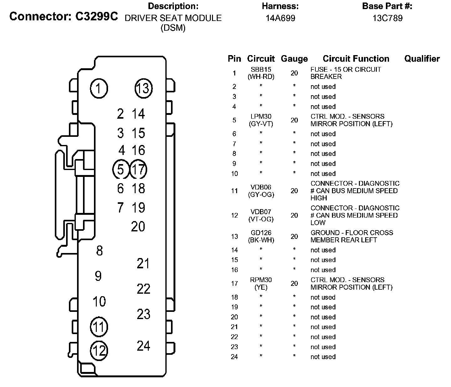 Factory service manual diagram