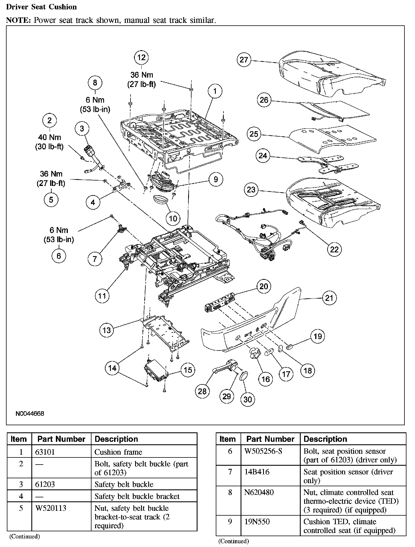 Factory service manual diagram