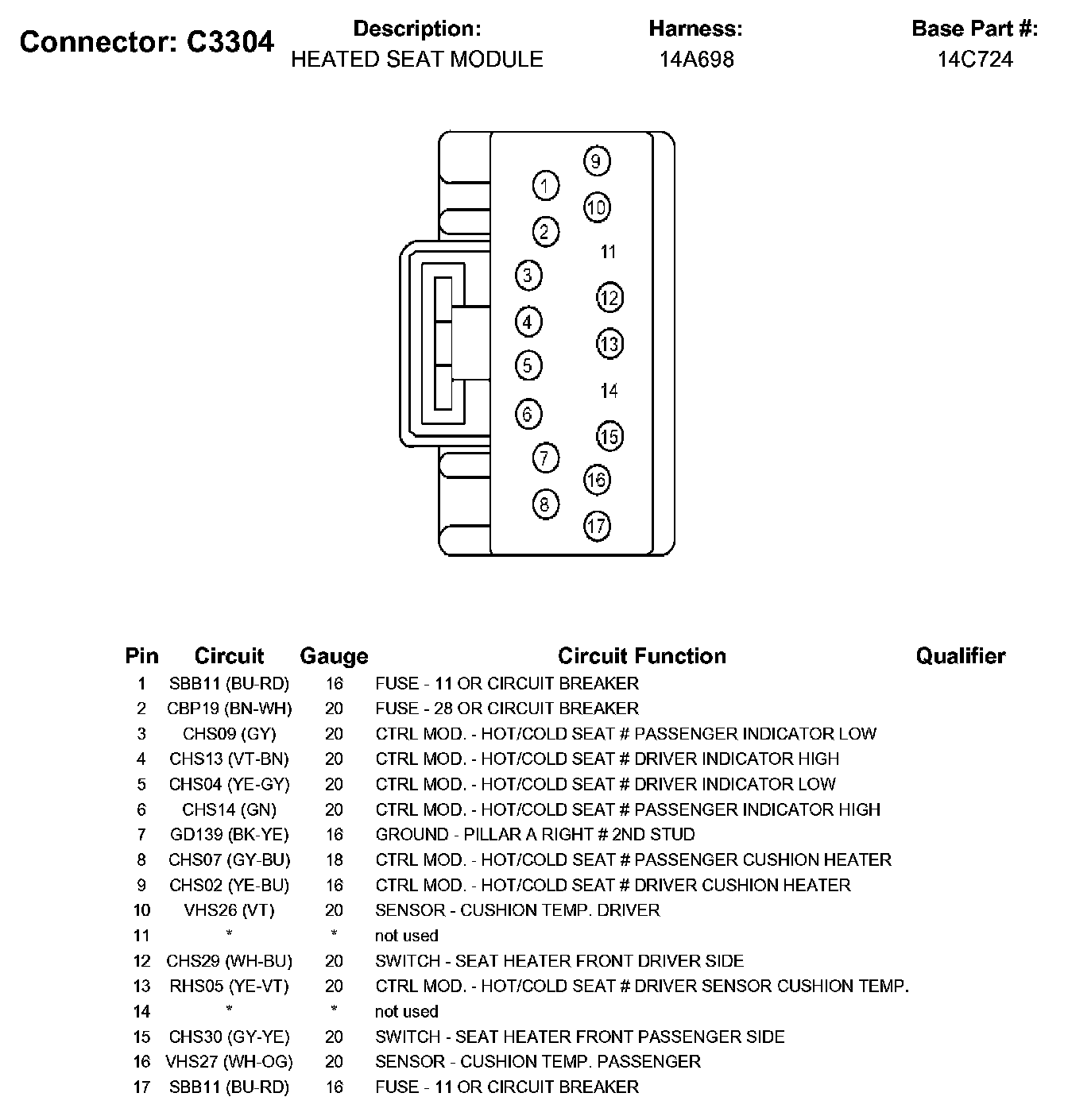 Factory service manual diagram