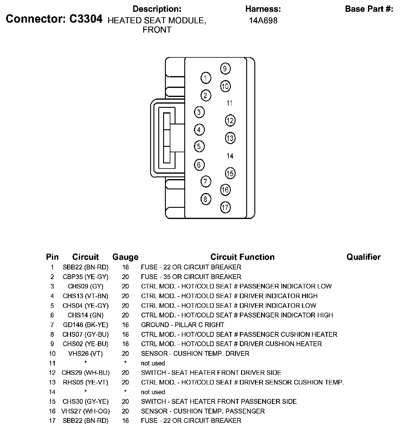 Factory service manual diagram