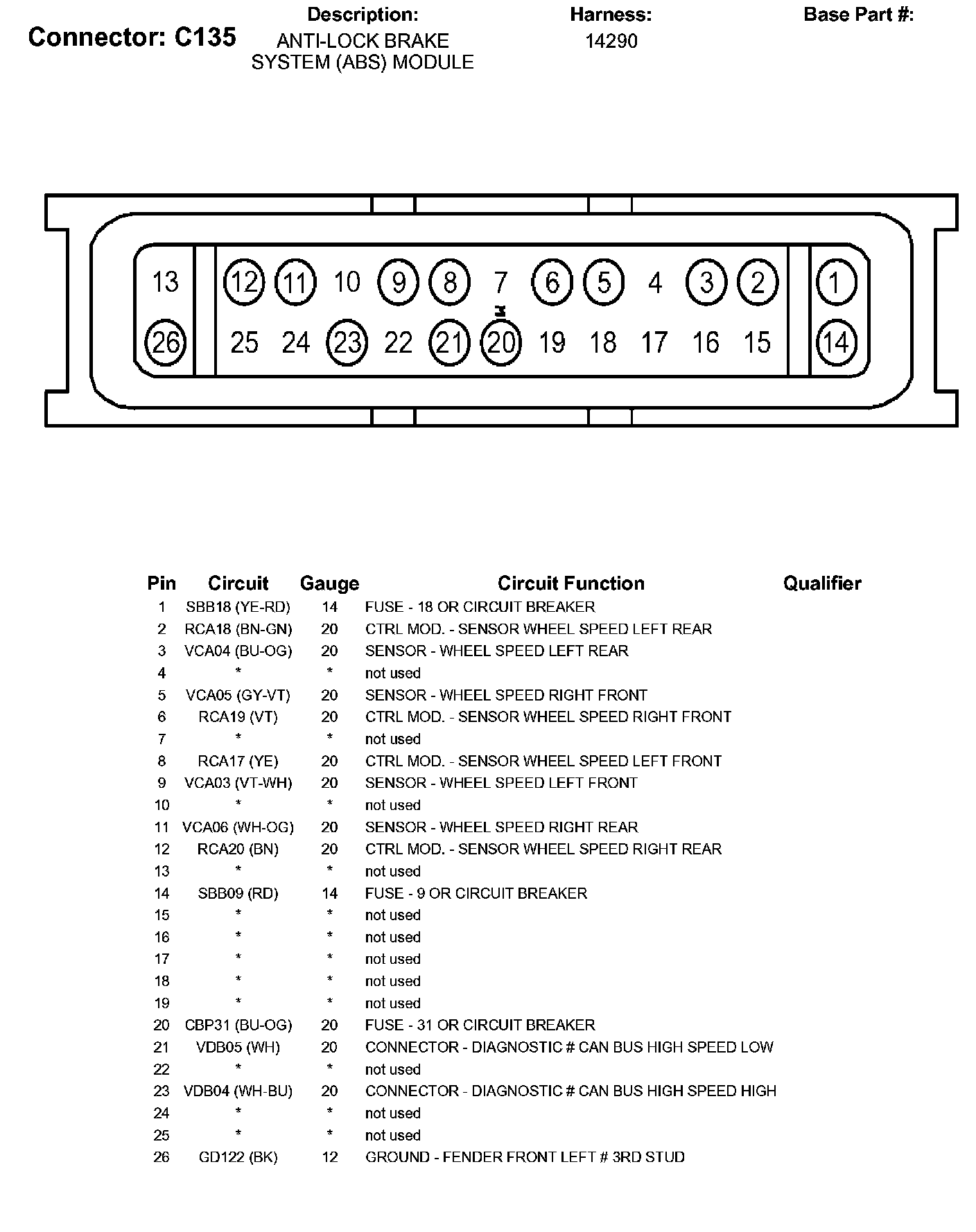 Factory service manual diagram