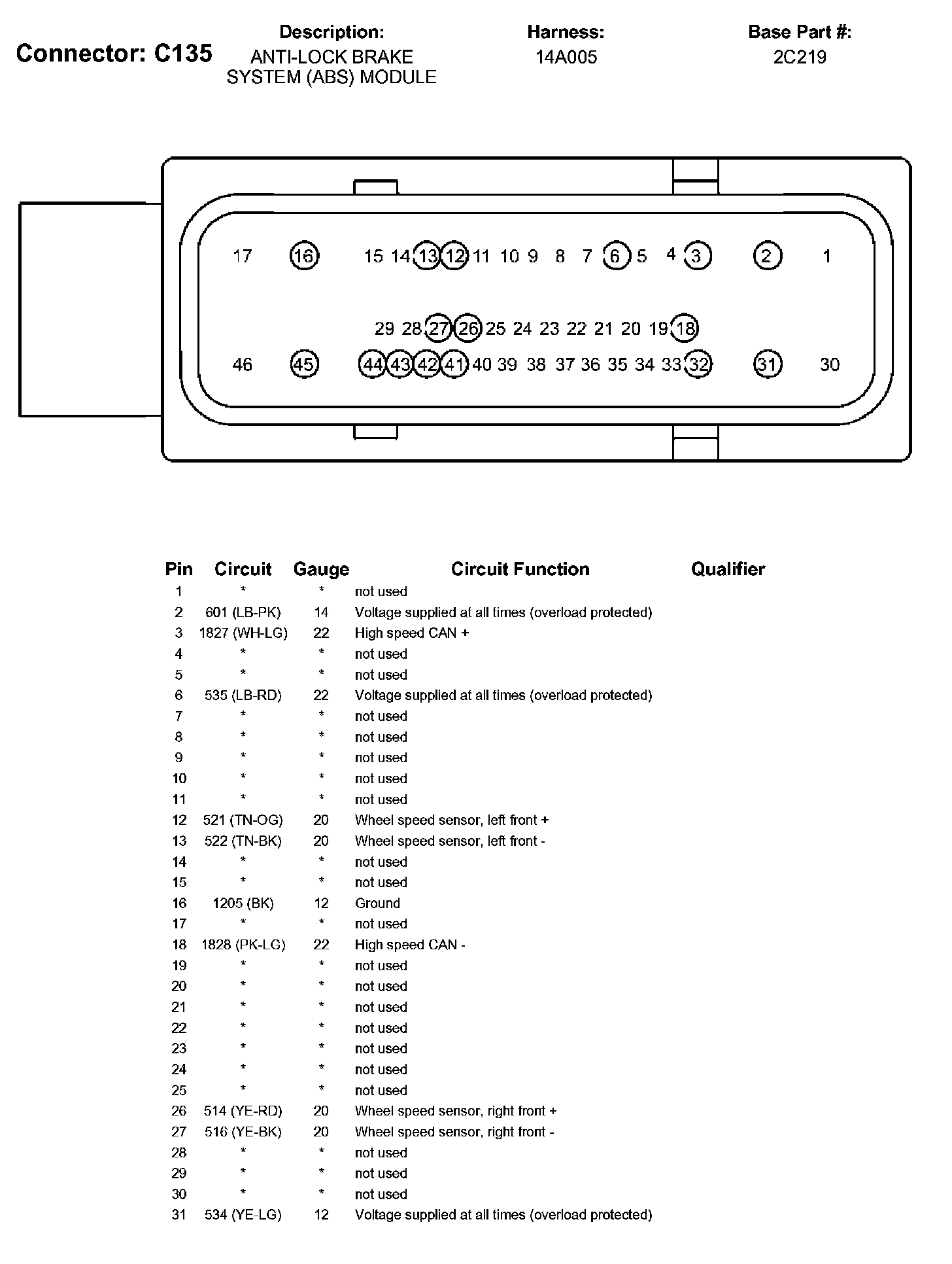 Factory service manual diagram