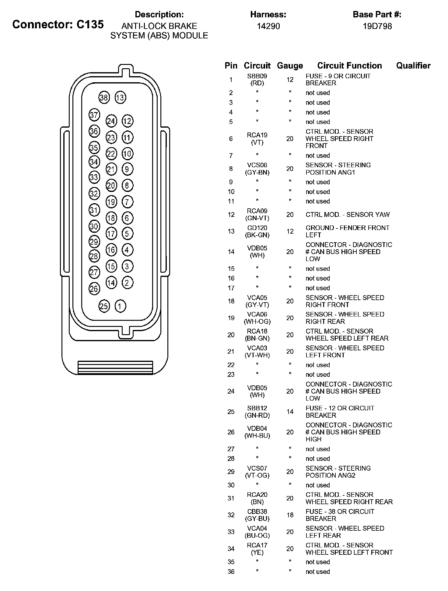 Factory service manual diagram