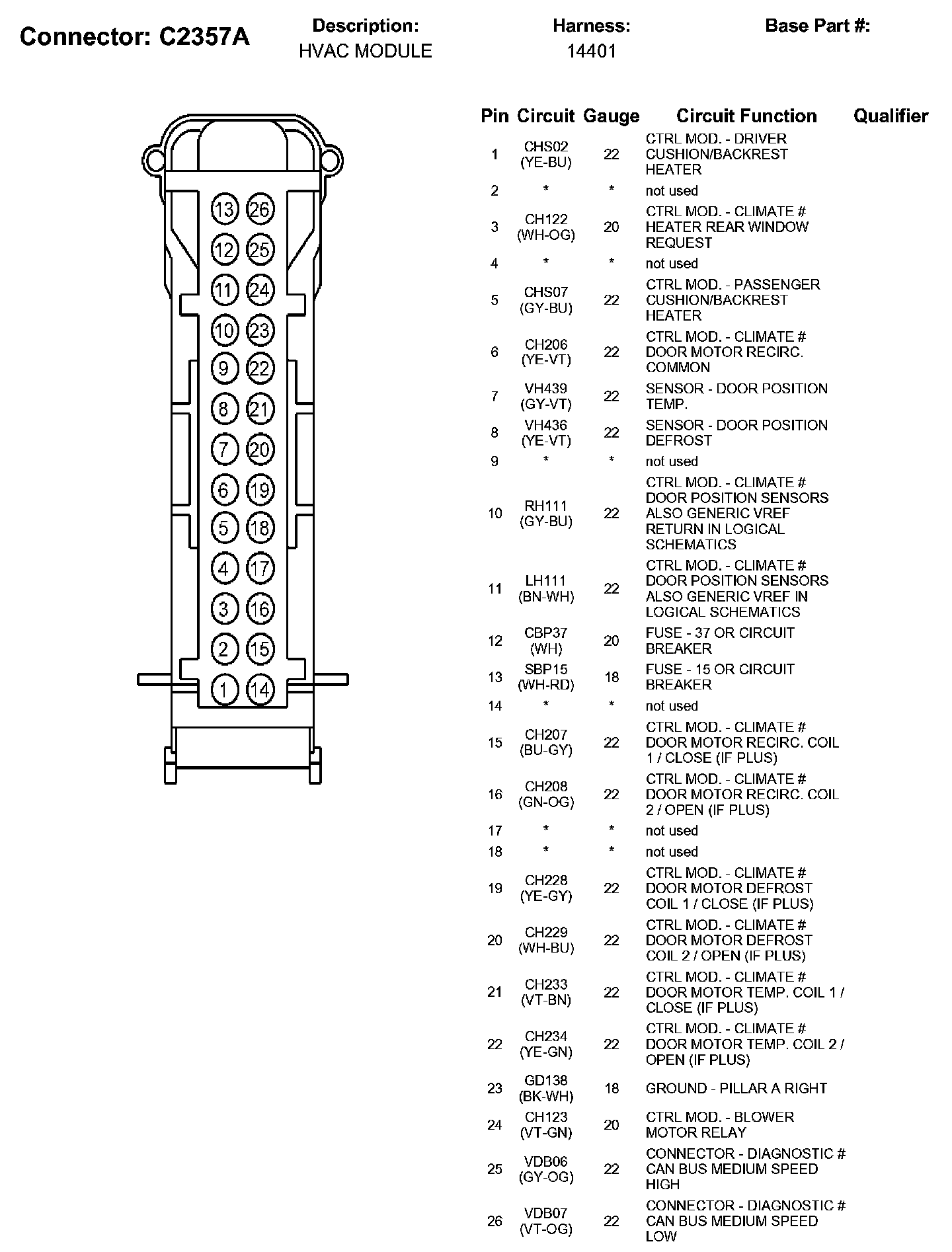 Factory service manual diagram