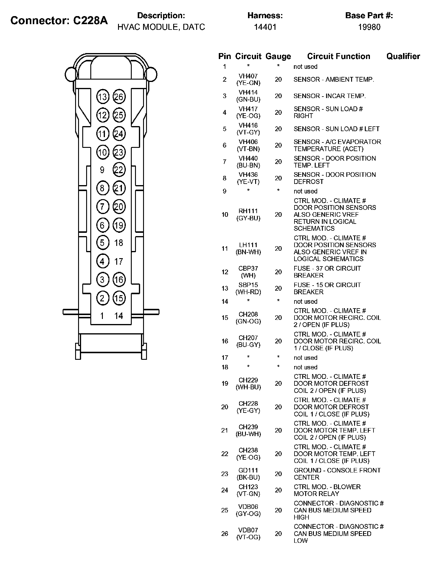 Factory service manual diagram