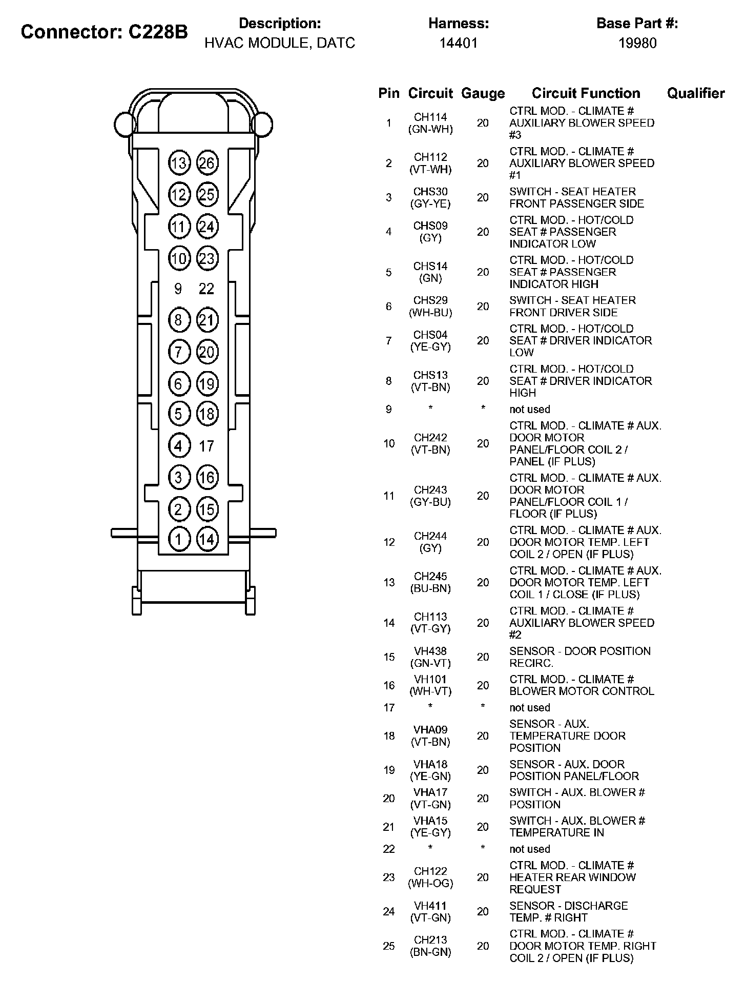 Factory service manual diagram