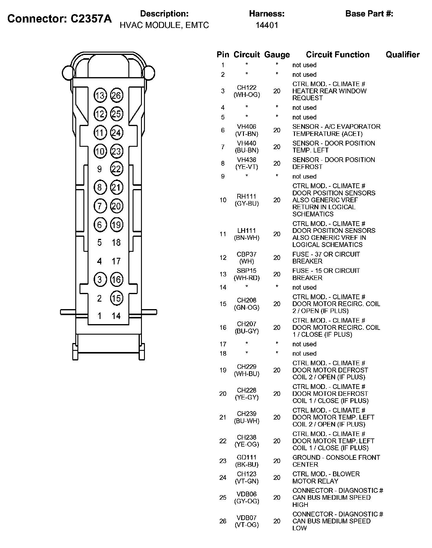 Factory service manual diagram