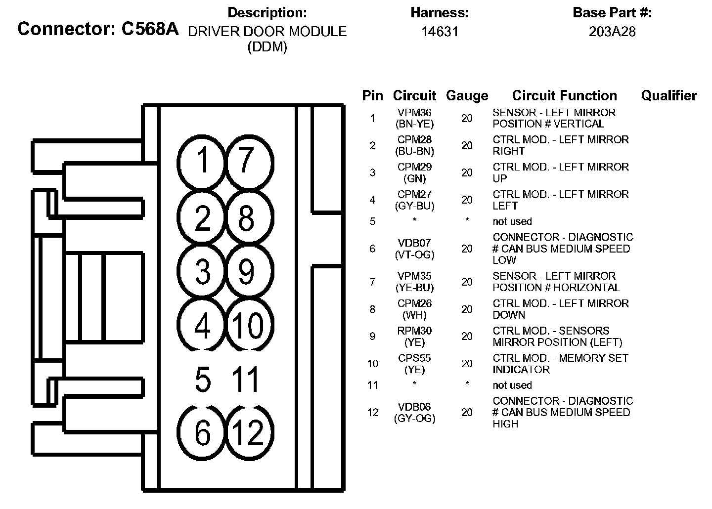 Factory service manual diagram