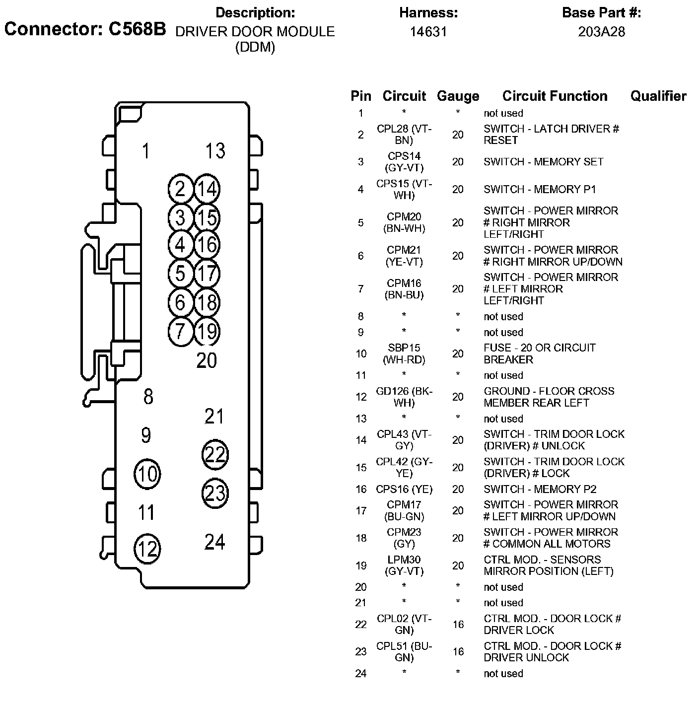 Factory service manual diagram