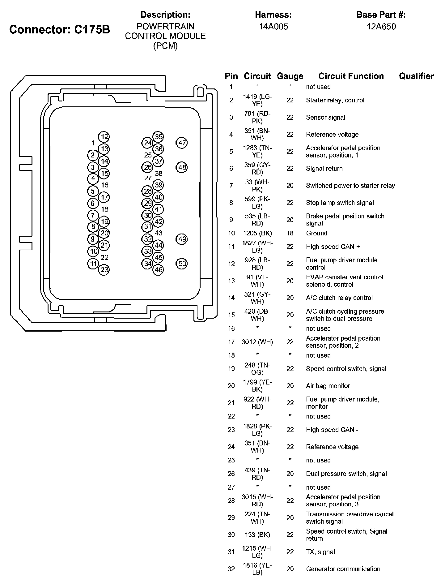 Factory service manual diagram