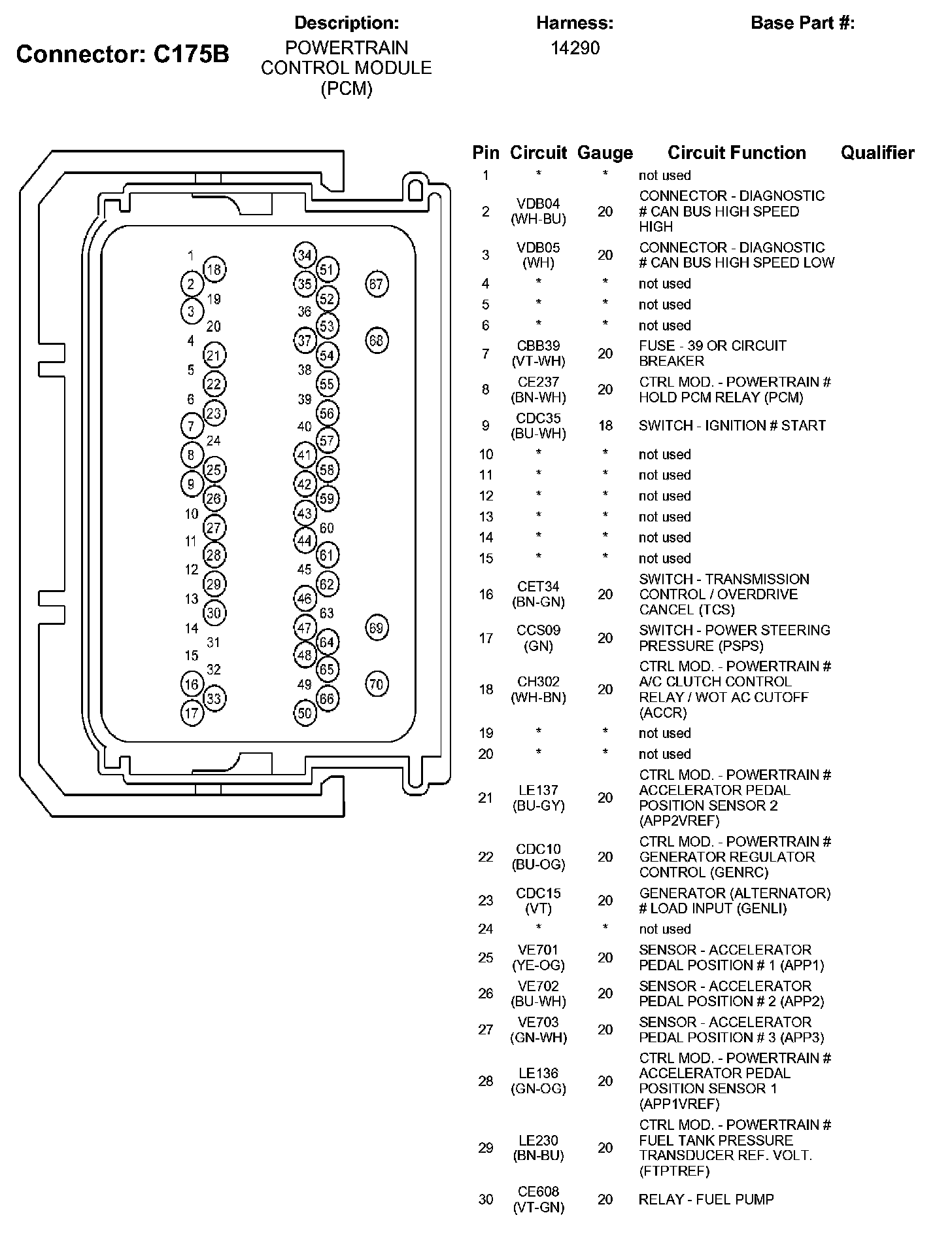 Factory service manual diagram