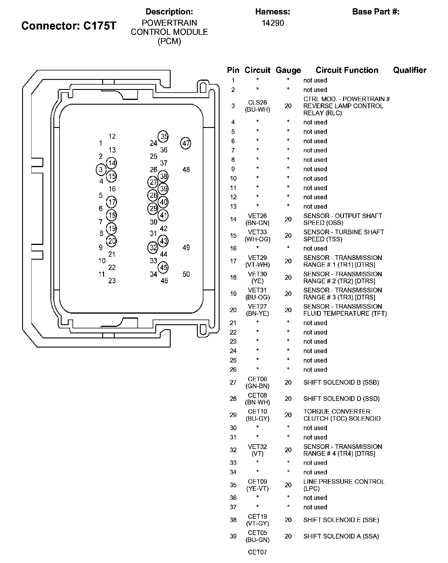 Factory service manual diagram