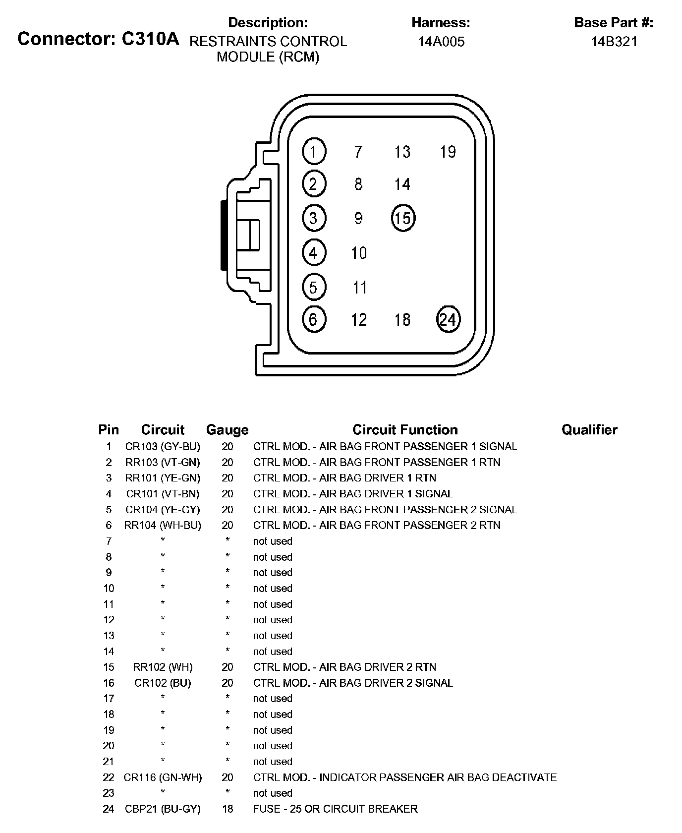 Factory service manual diagram