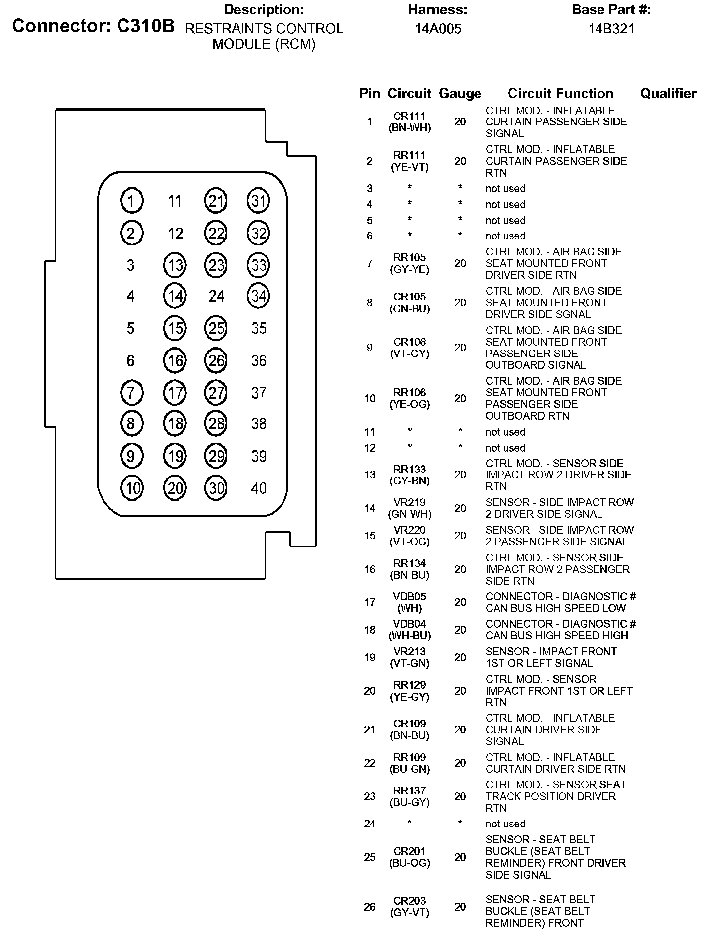 Factory service manual diagram