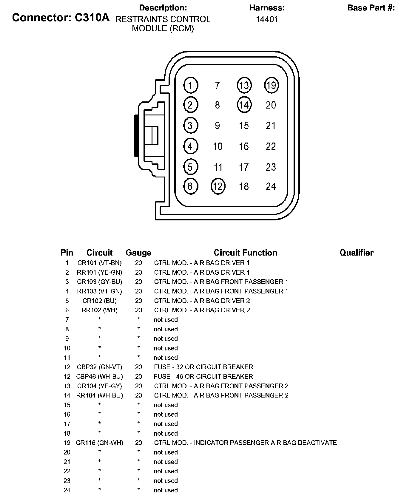 Factory service manual diagram