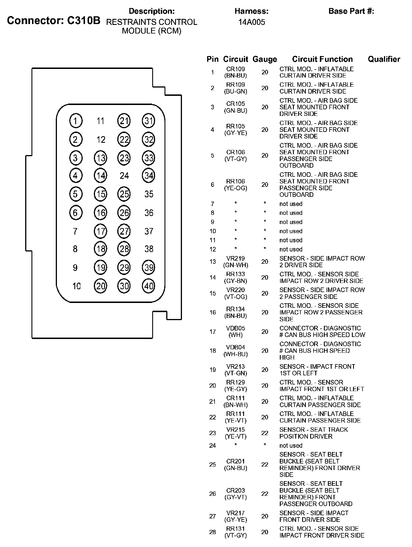 Factory service manual diagram