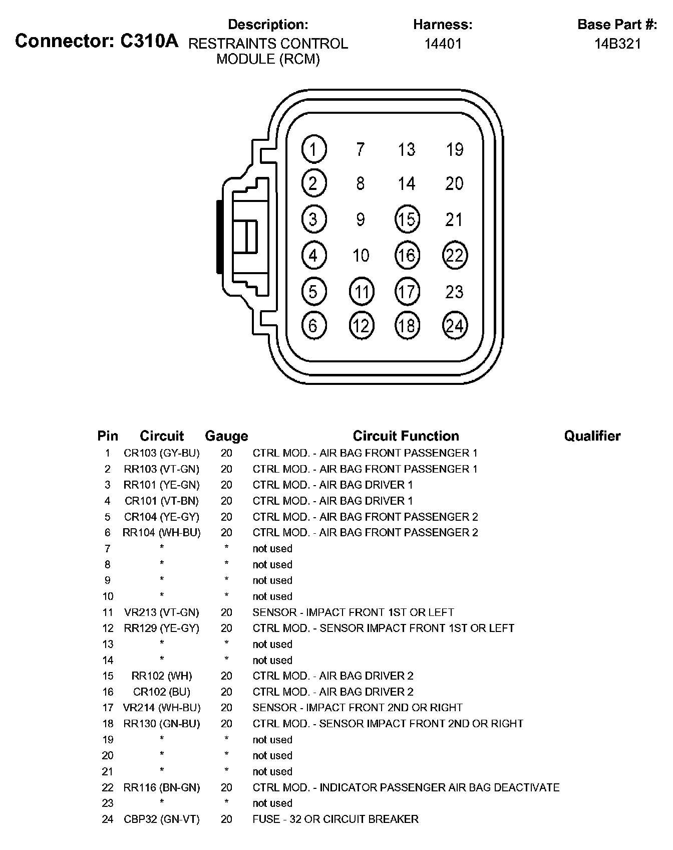 Factory service manual diagram