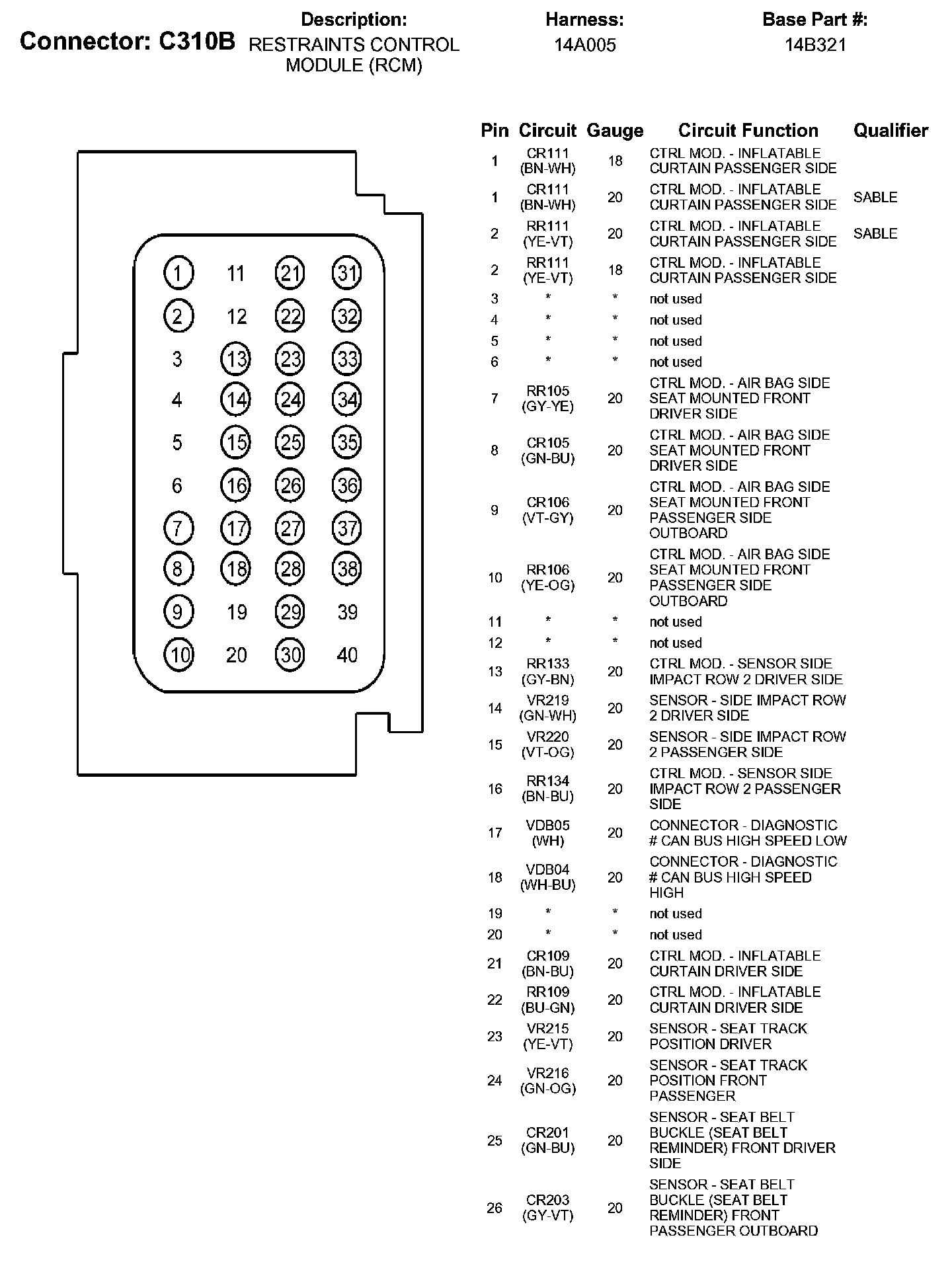 Factory service manual diagram