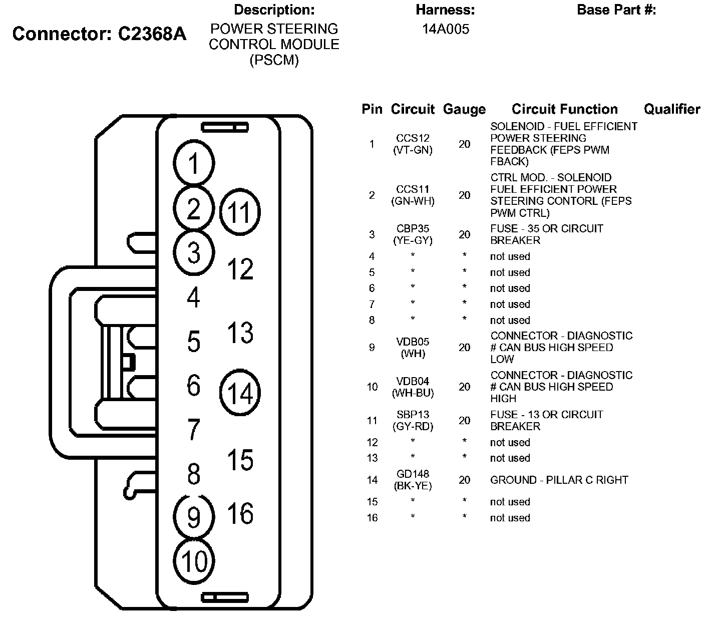 Factory service manual diagram