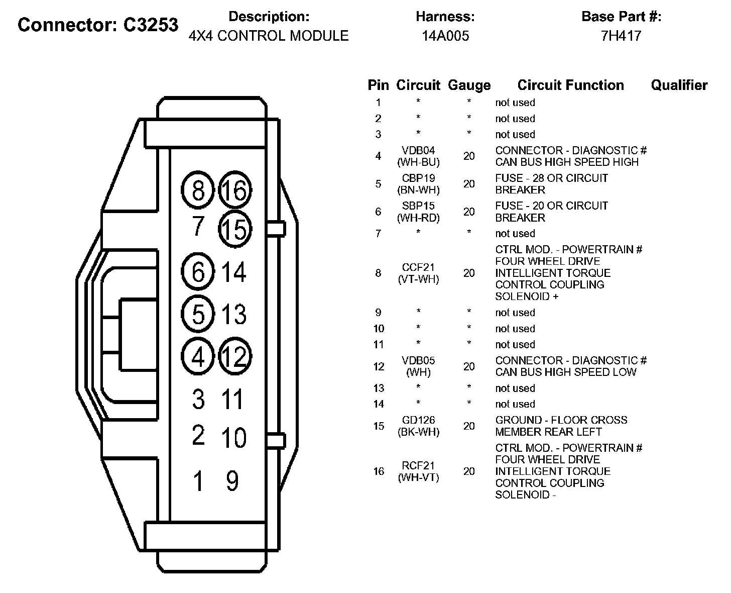 Factory service manual diagram