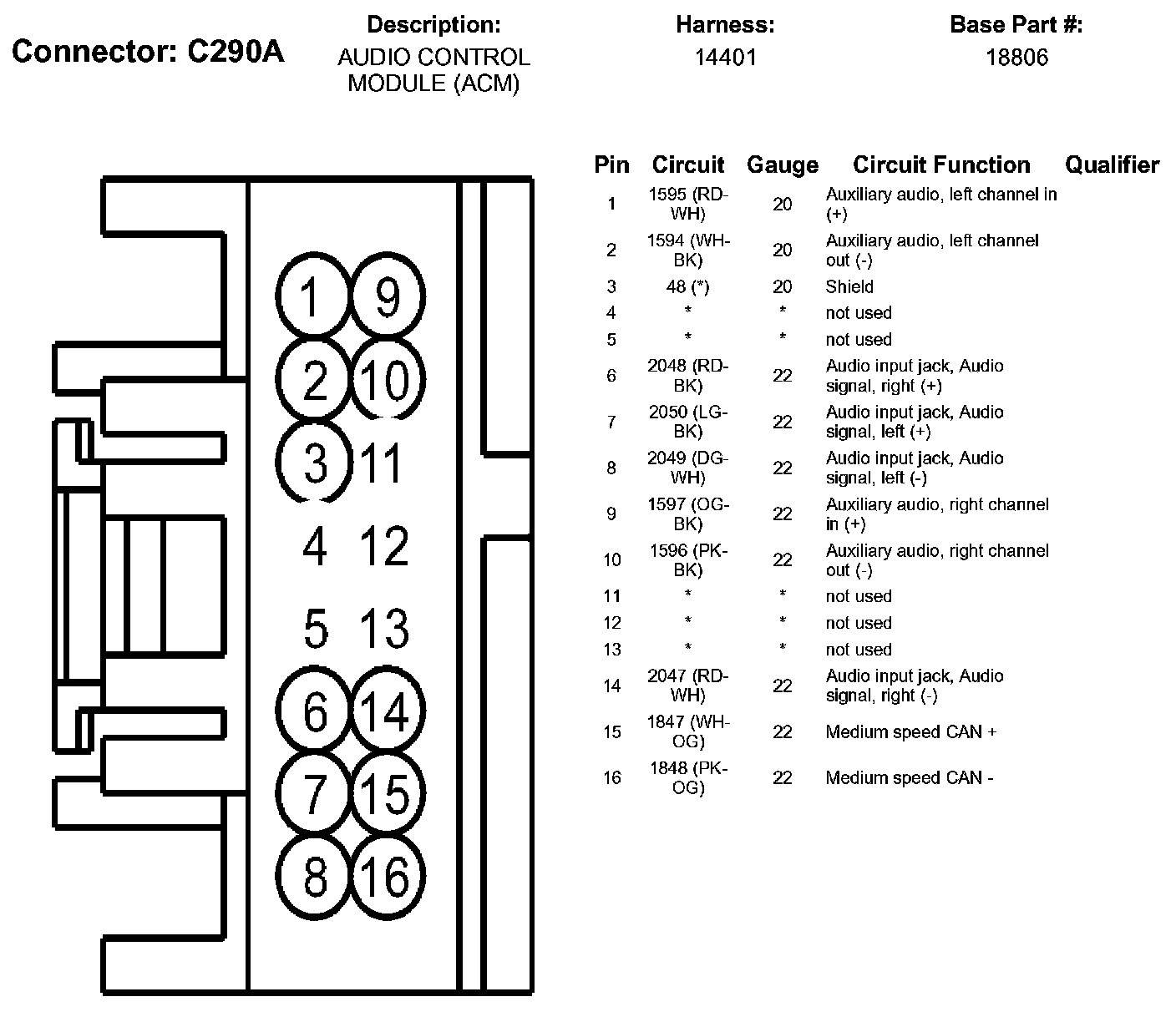 Factory service manual diagram