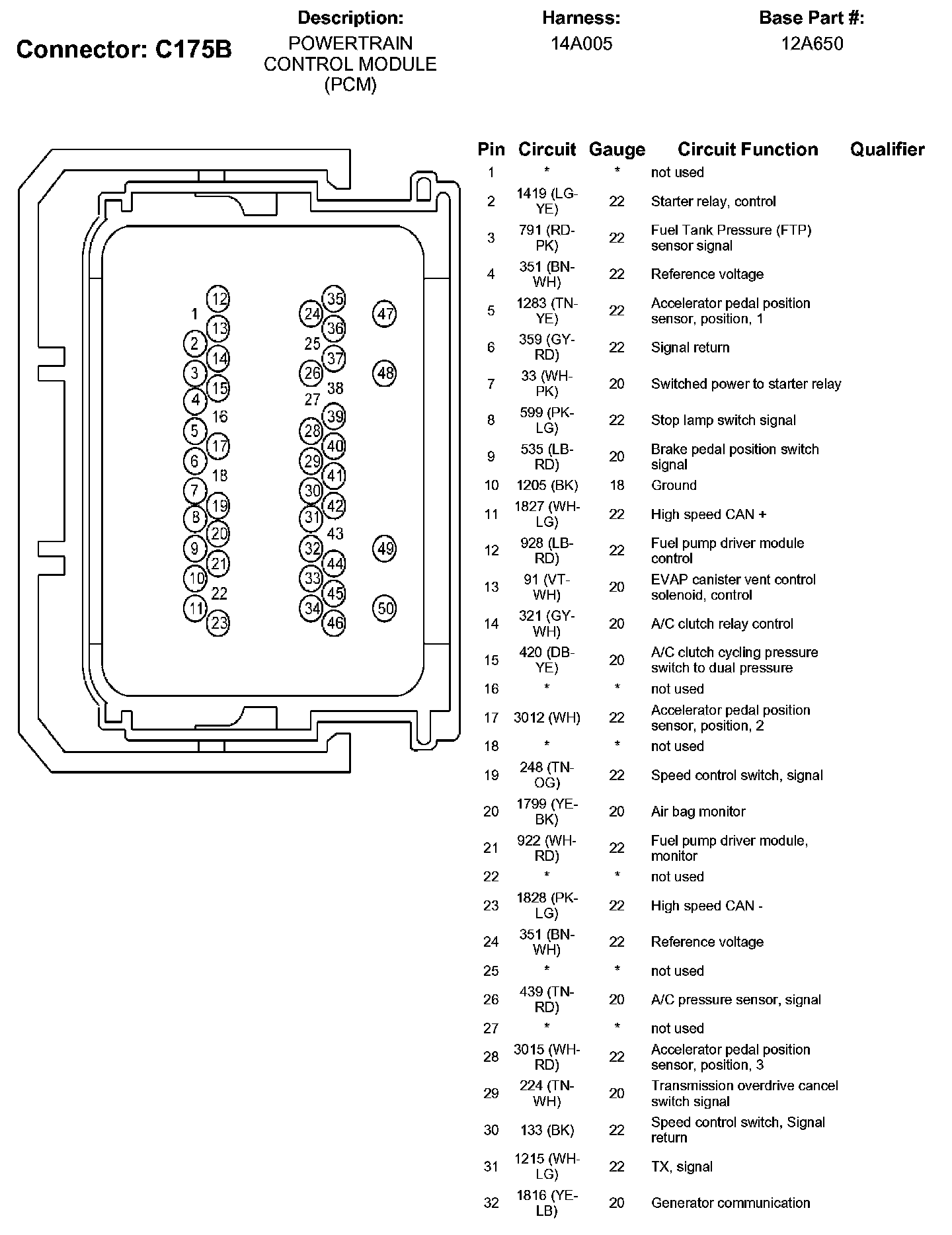 Factory service manual diagram