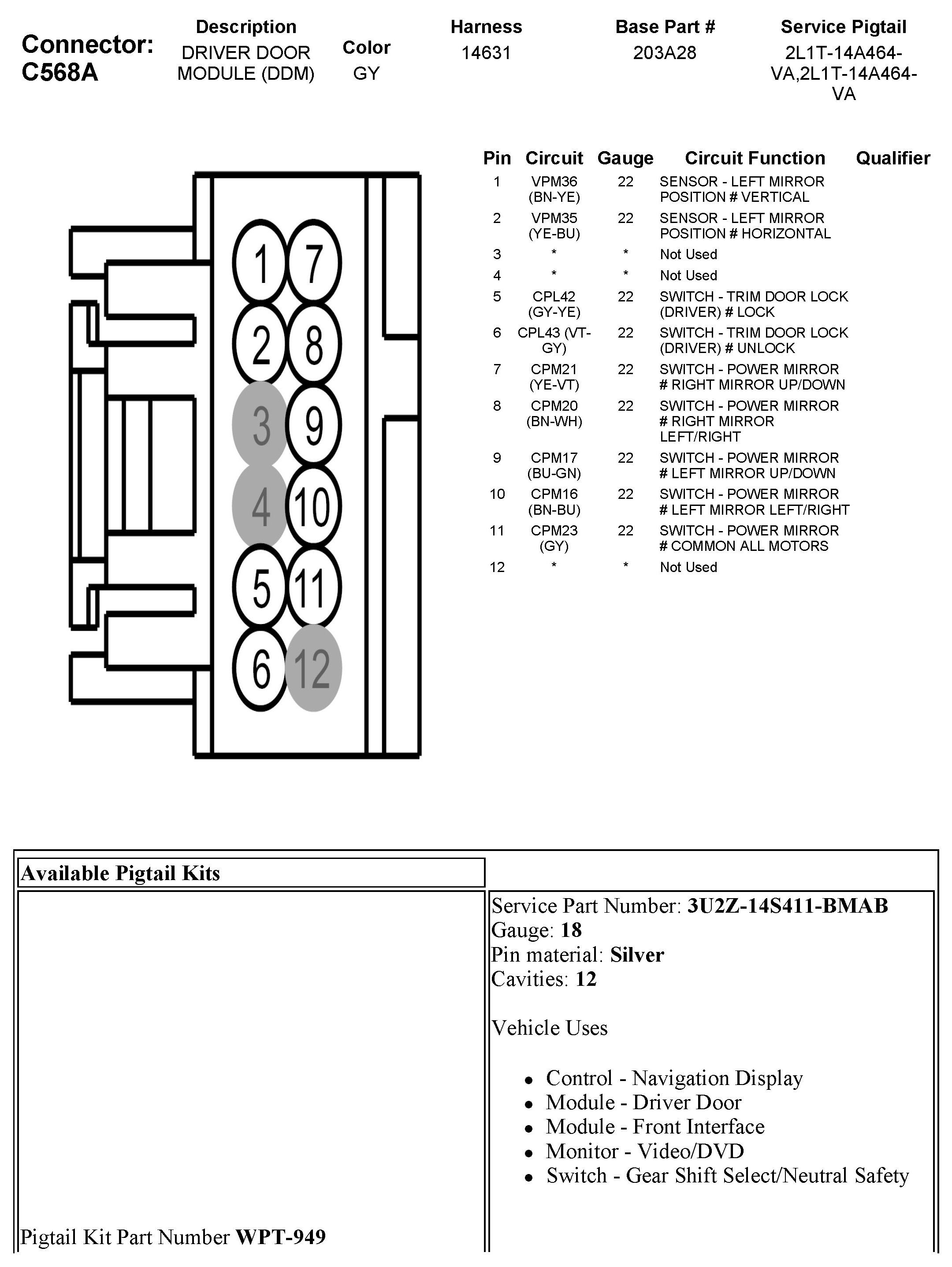 Factory service manual diagram