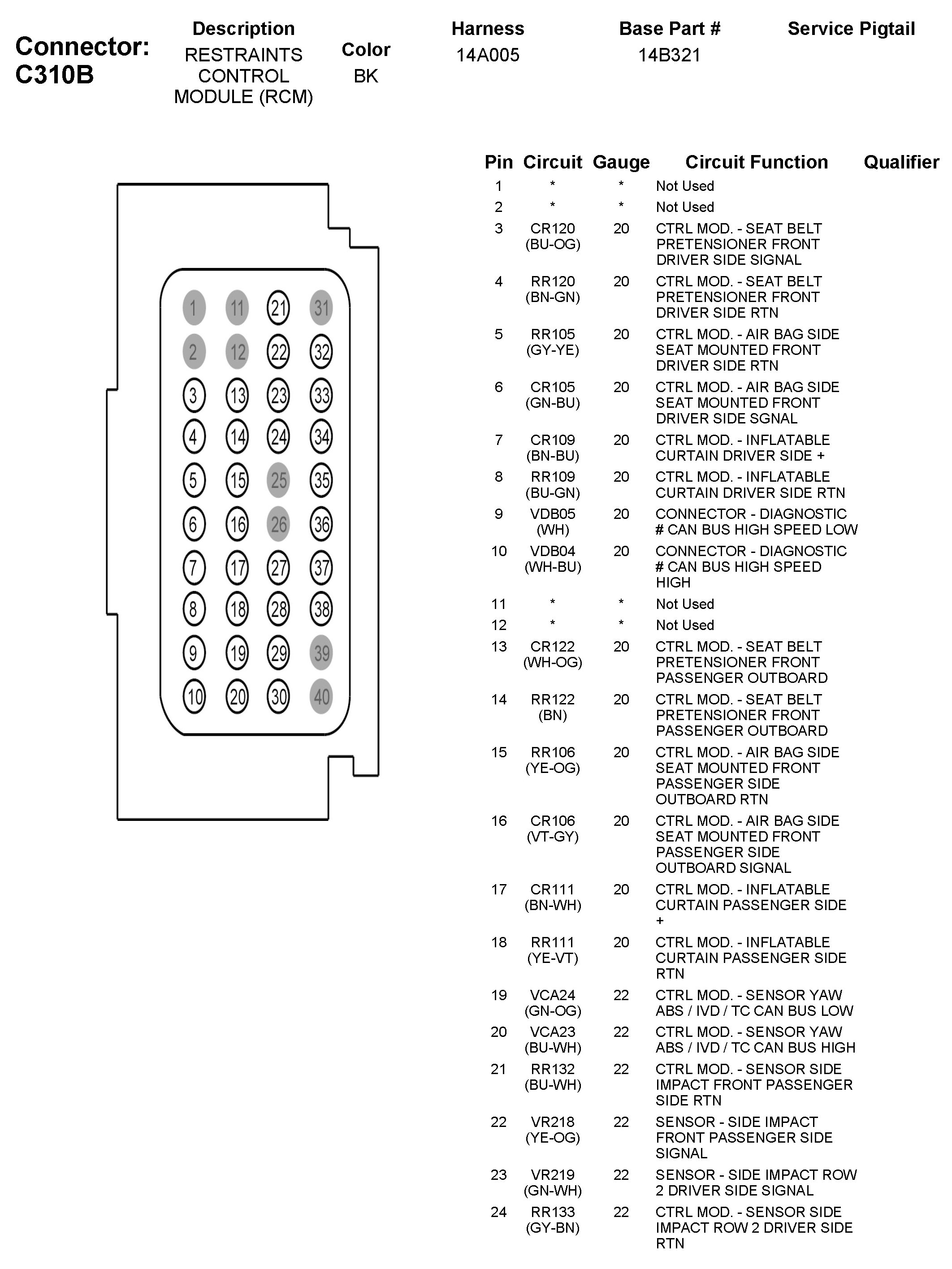 Factory service manual diagram