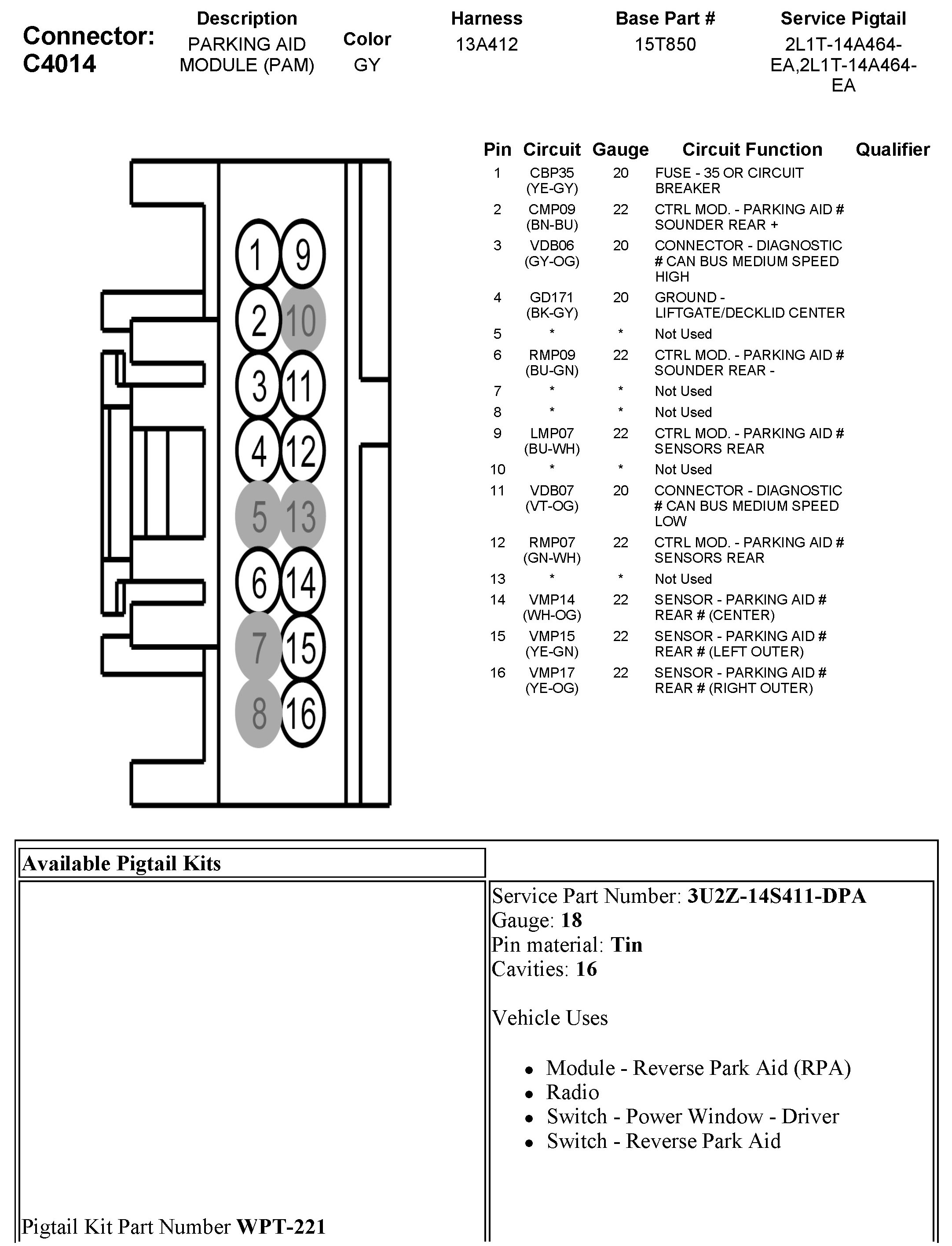Factory service manual diagram