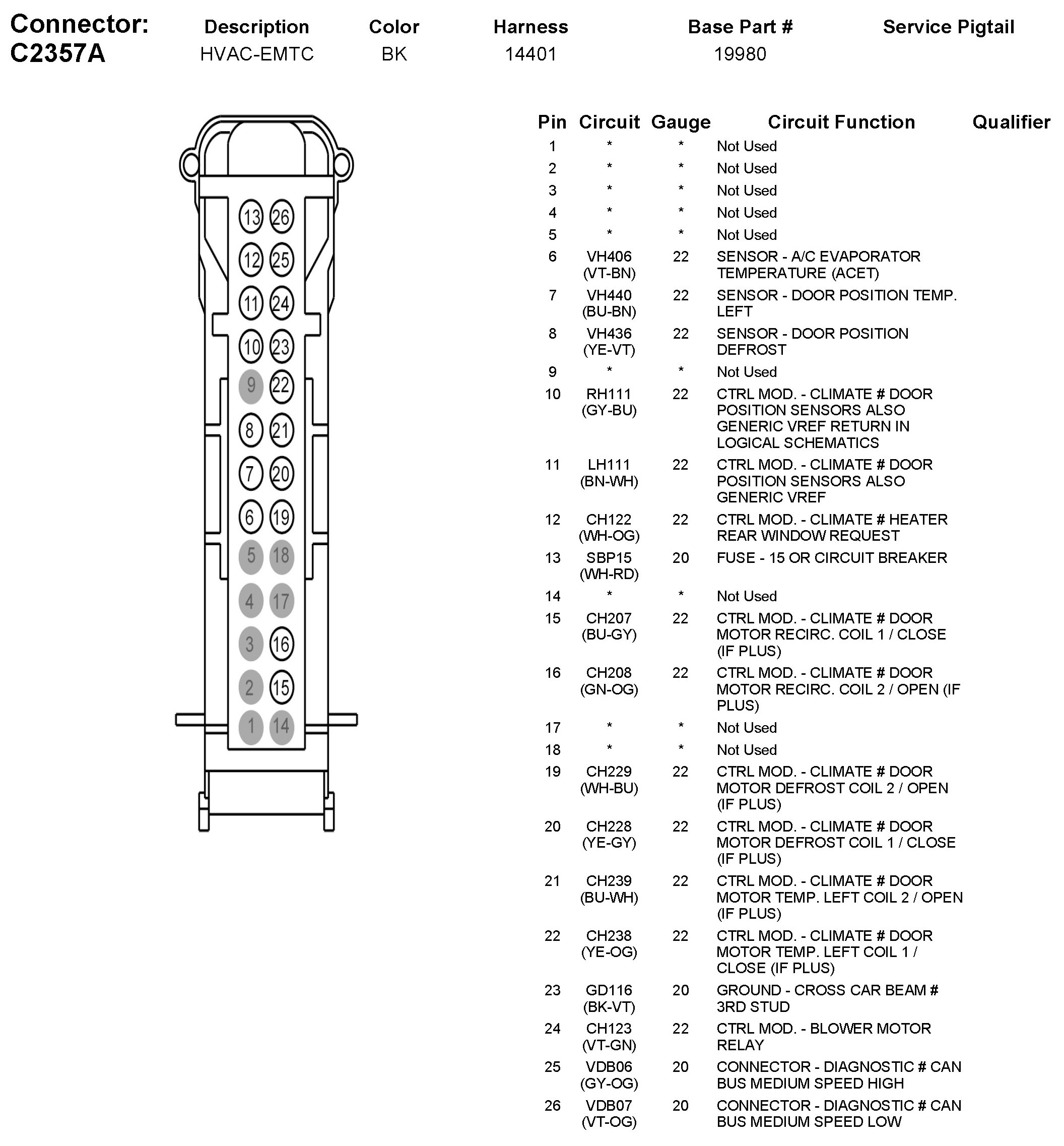 Factory service manual diagram
