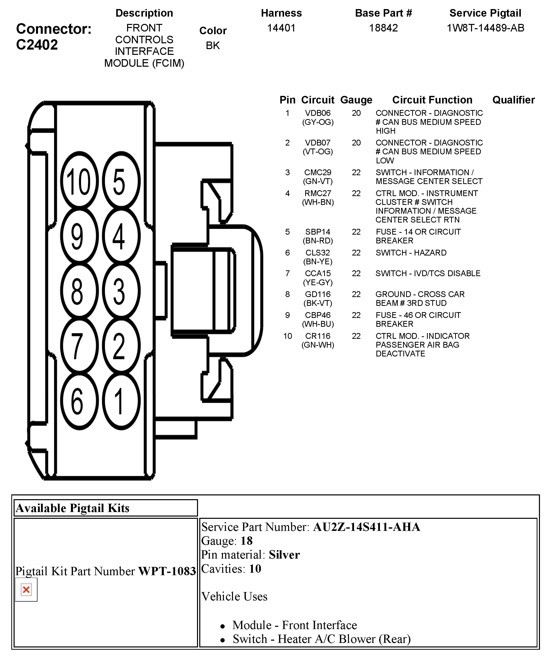 Factory service manual diagram