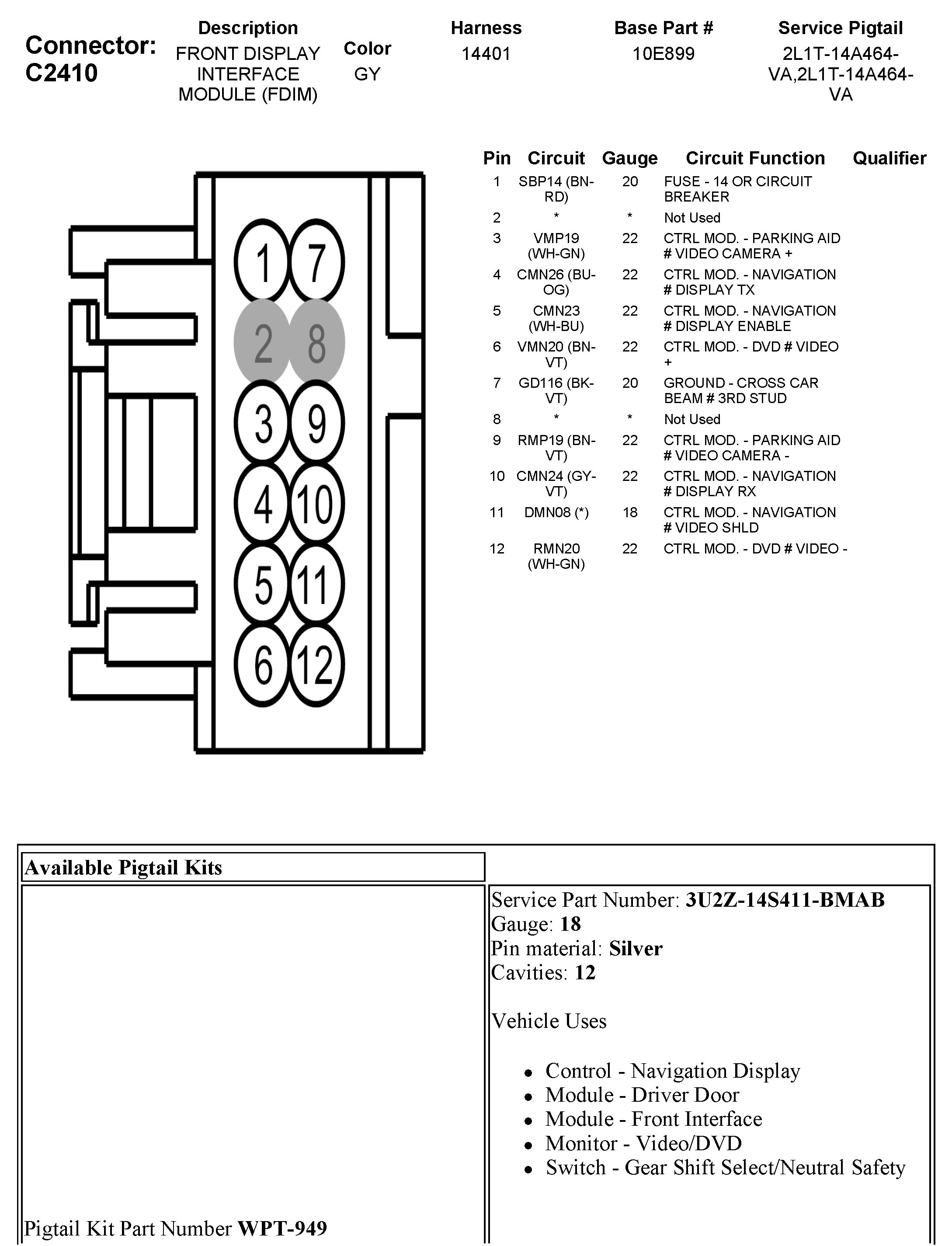 Factory service manual diagram