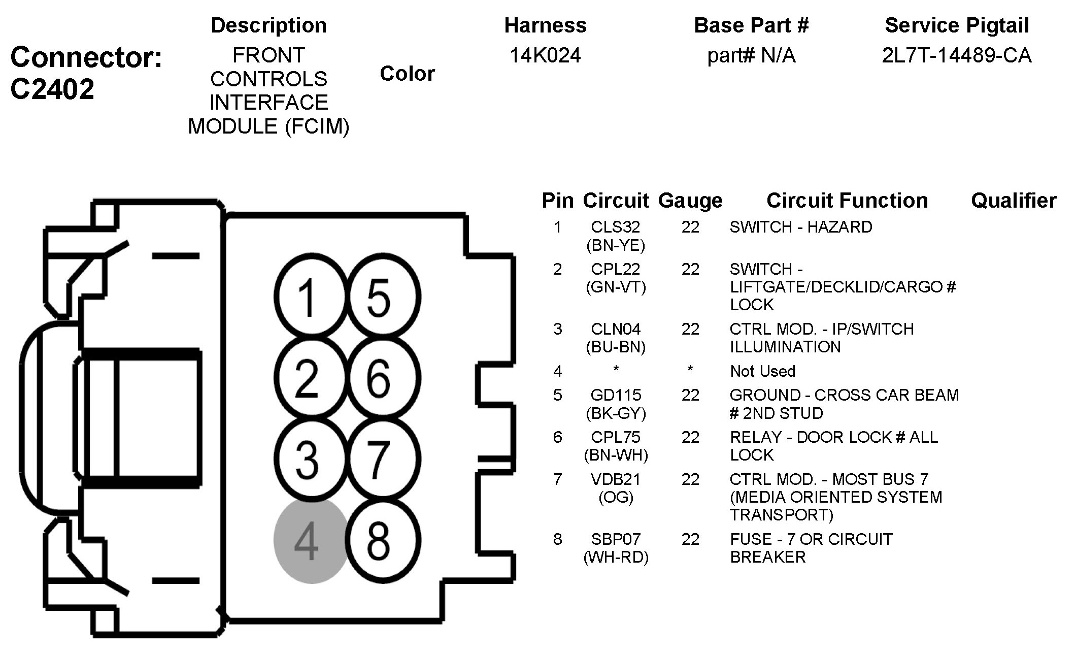 Factory service manual diagram