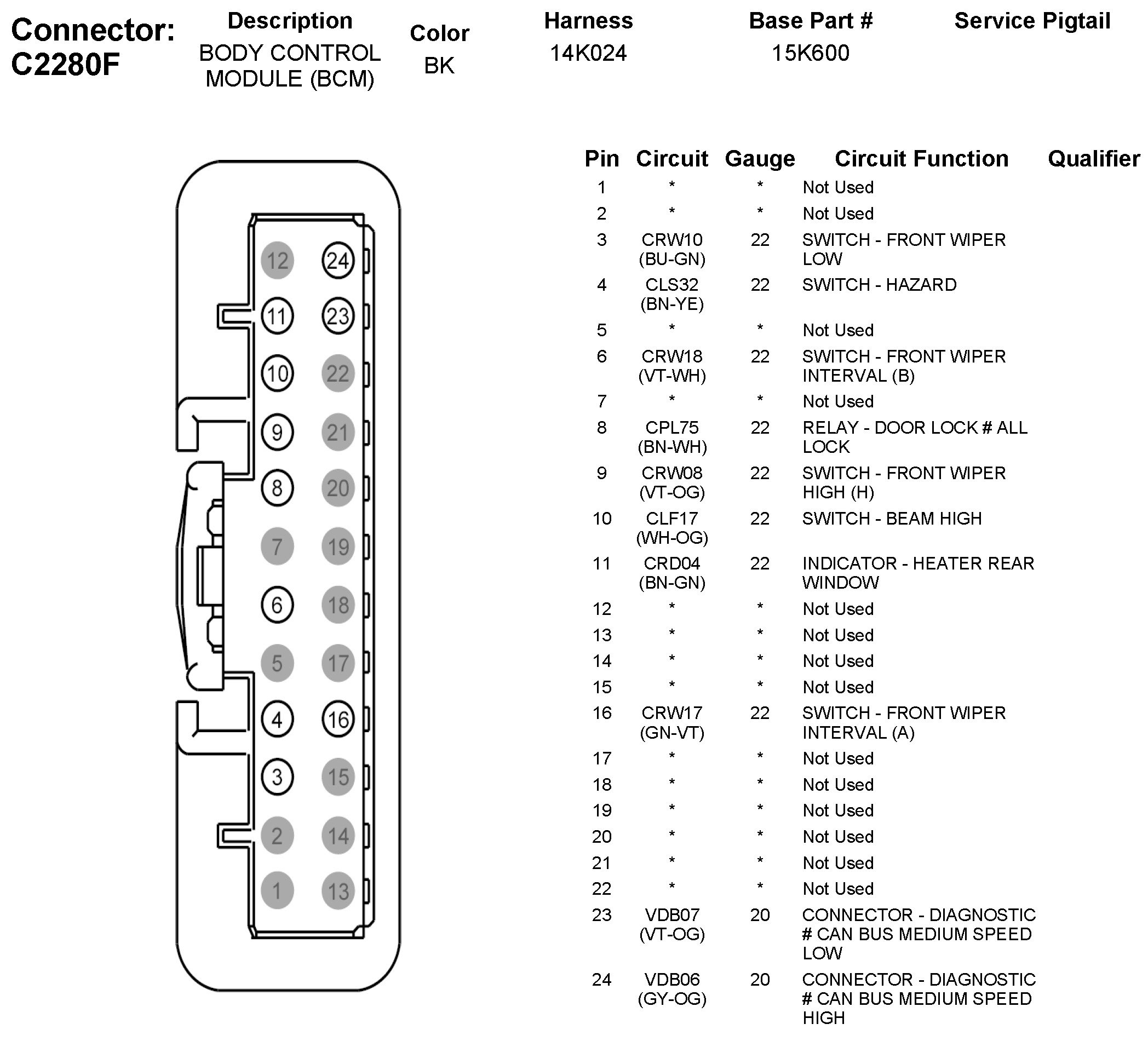Factory service manual diagram