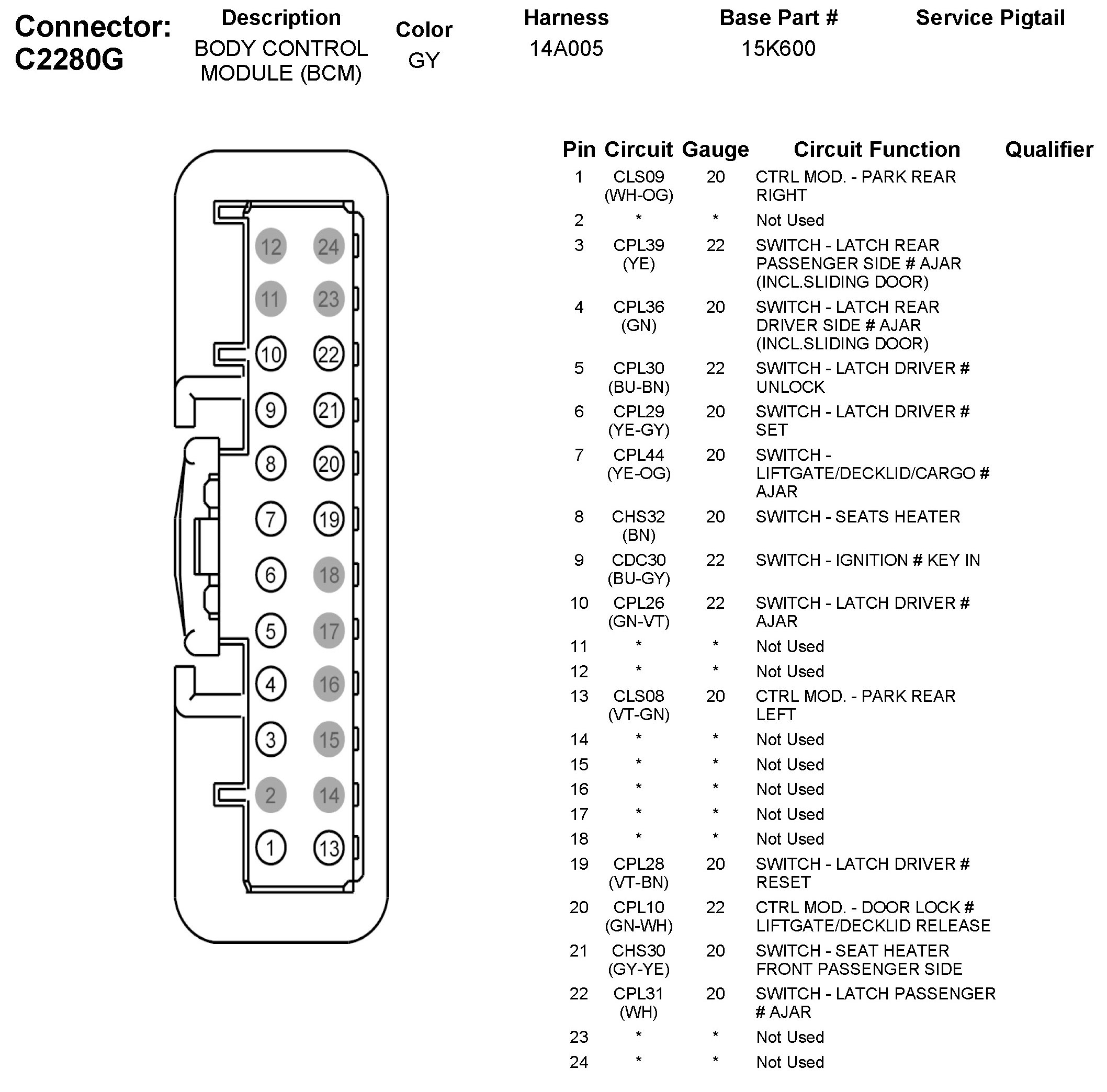 Factory service manual diagram